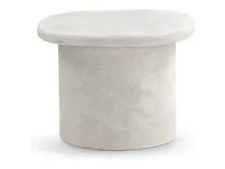 Best Mesa de centro em cimento de poliresina Branco
