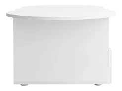 Mesa De Centro*Hauss Spole Mesa de centro em forma de nuvem com gaveta - Madeira PB - Branca Branco