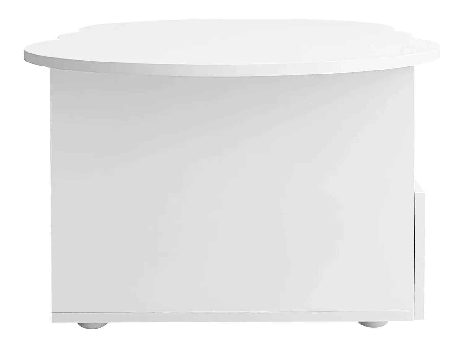 Mesa De Centro*Hauss Spole Mesa de centro em forma de nuvem com gaveta - Madeira PB - Branca Branco