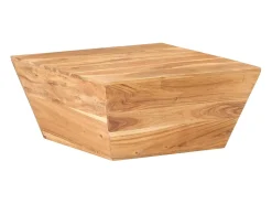Mesa De Centro*vidaxl Mesa de centro em forma de V 66x66x30 cm acácia maciça Natural claro