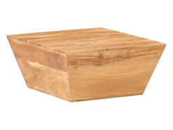 Mesa De Centro*vidaxl Mesa de centro em forma de V 66x66x30 cm acácia maciça Natural claro