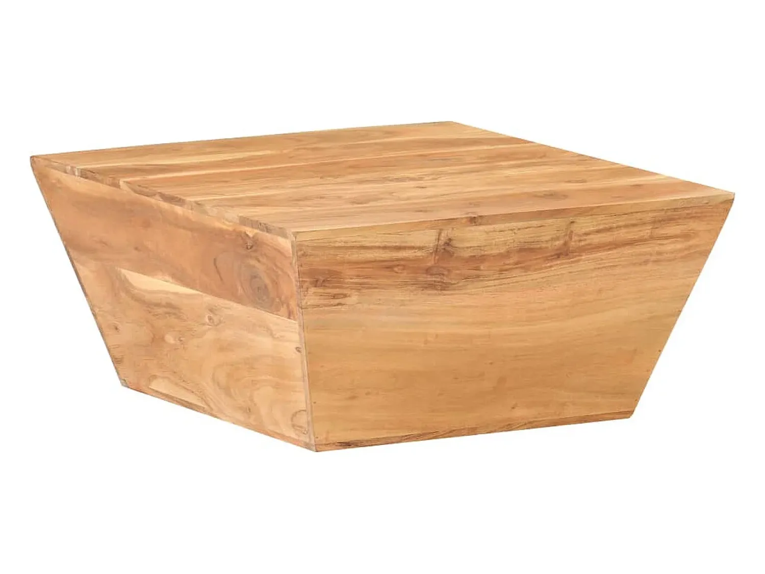 Mesa De Centro*vidaxl Mesa de centro em forma de V 66x66x30 cm acácia maciça Natural claro