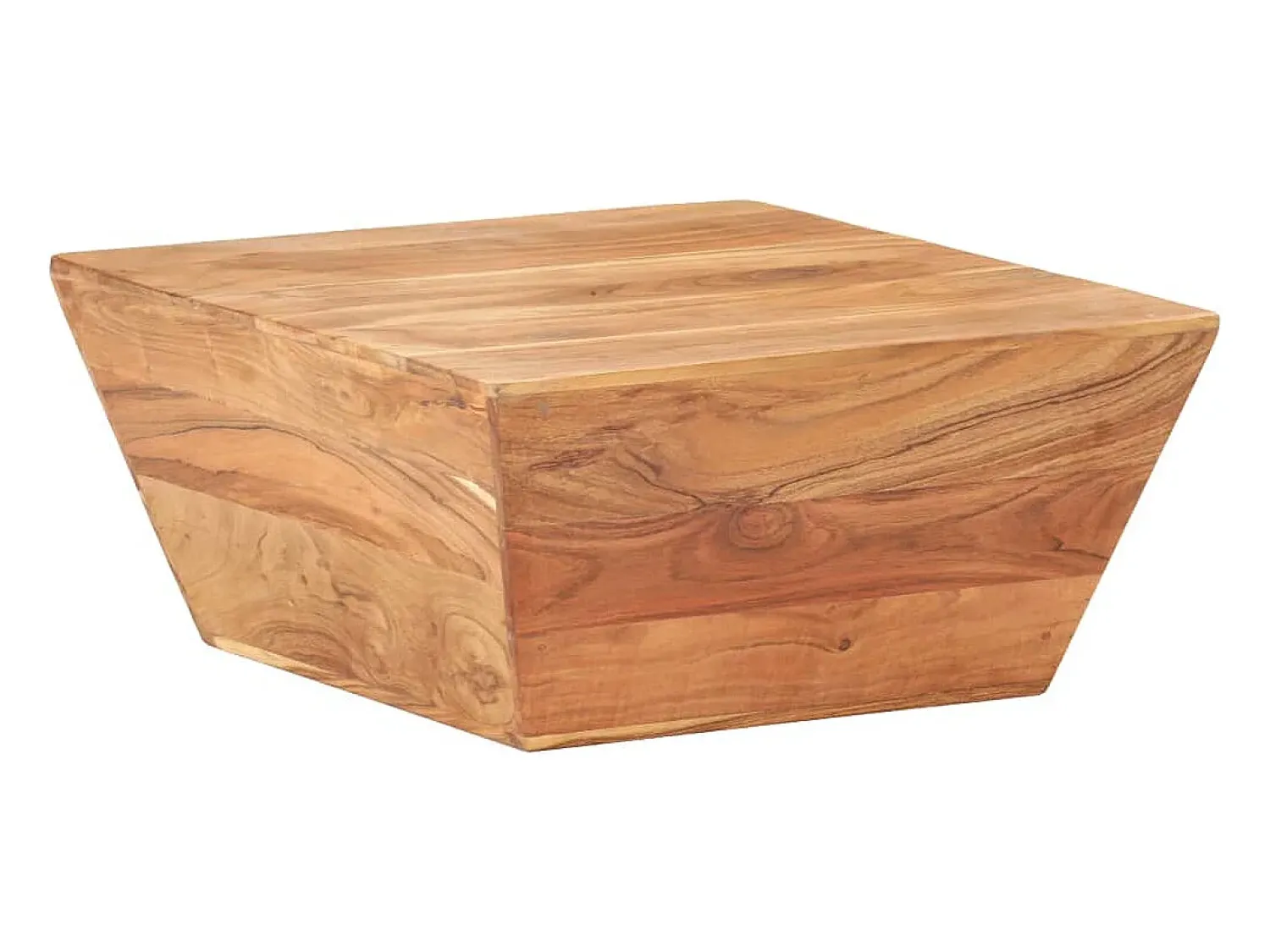 Mesa De Centro*vidaxl Mesa de centro em forma de V 66x66x30 cm acácia maciça Natural claro