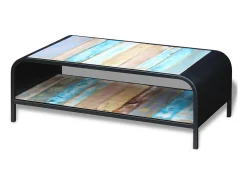 Mesa De Centro*vidaxl Mesa de centro em madeira reciclada maciça Multicor