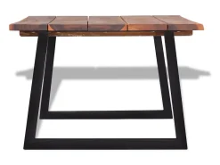Mesa De Centro* Mesa de centro em madeira de acácia maciça 110x60x40 cm PT657140 Castanho