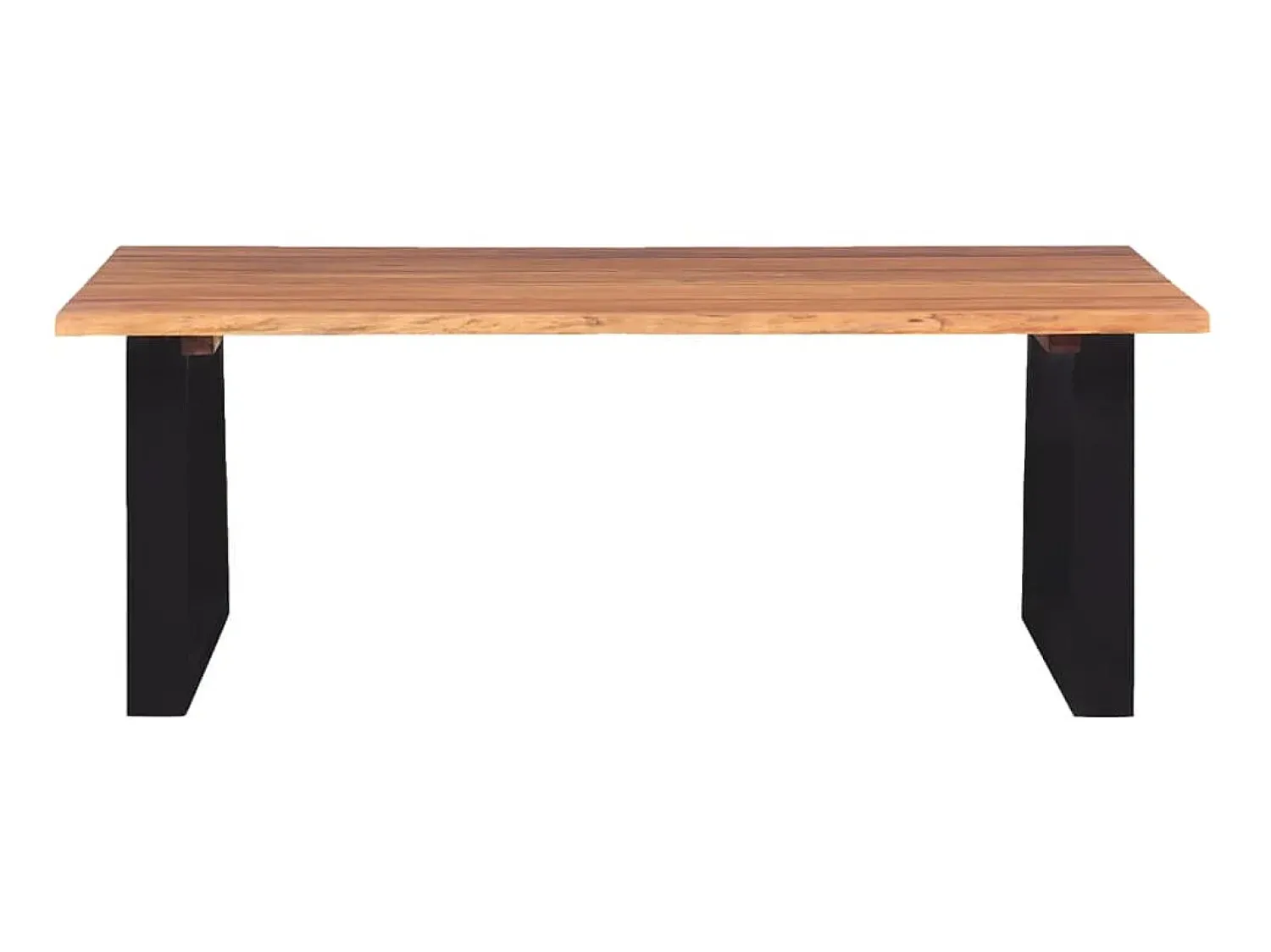 Mesa De Centro* Mesa de centro em madeira de acácia maciça 110x60x40 cm PT657140 Castanho