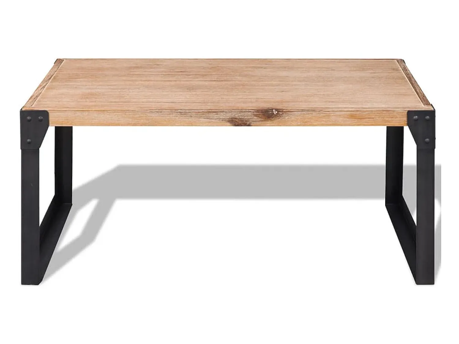 Discount vidaxl Mesa de centro em madeira de acácia maciça 100x60x45 cm Natural claro