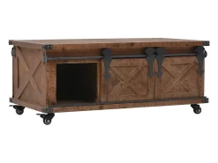 Mesa De Centro*vidaxl Mesa de centro em madeira de abeto maciça 91x51x38 cm castanho Natural claro