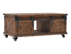 Mesa De Centro*vidaxl Mesa de centro em madeira de abeto maciça 91x51x38 cm castanho Natural claro