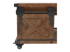 Mesa De Centro*vidaxl Mesa de centro em madeira de abeto maciça 91x51x38 cm castanho Natural claro
