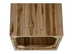 vidaxl Mesa de centro em madeira de teca genuína 50x50x35 cm^ Mesa De Centro
