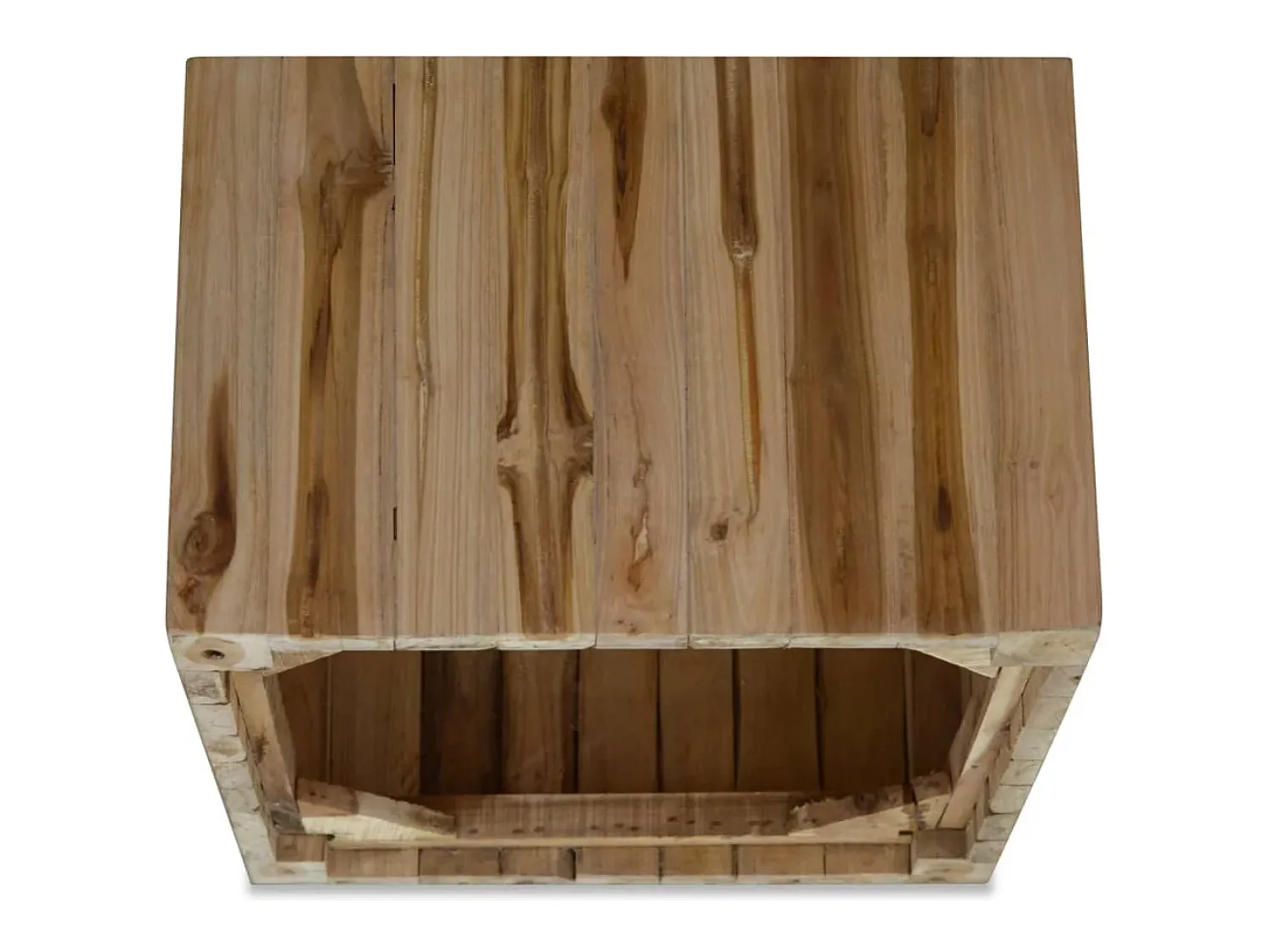 vidaxl Mesa de centro em madeira de teca genuína 50x50x35 cm^ Mesa De Centro