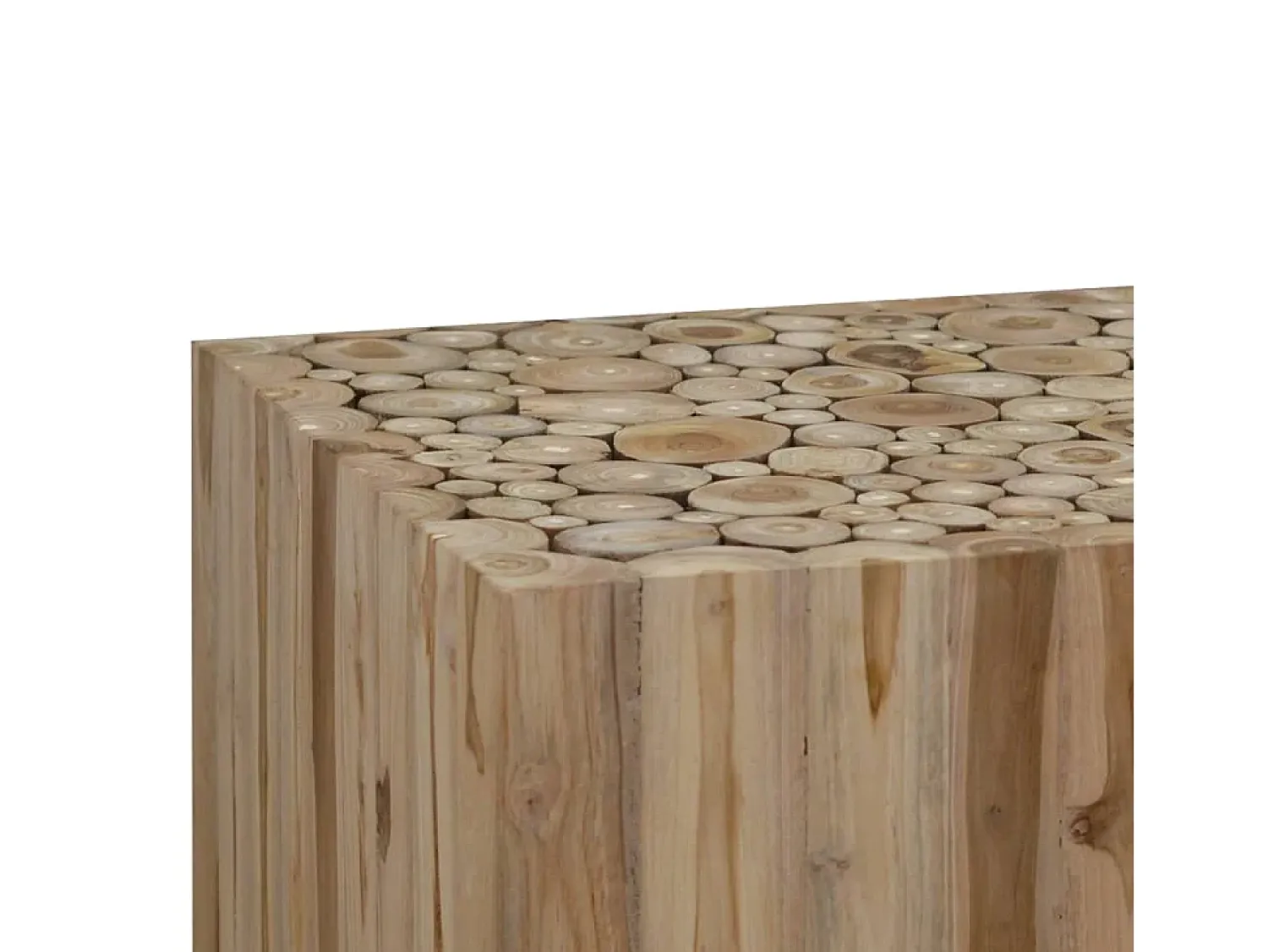 vidaxl Mesa de centro em madeira de teca genuína 50x50x35 cm^ Mesa De Centro