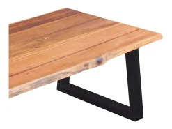 Hot vidaxl Mesa de centro em madeira de acácia maciça 110x60x40 cm Natural claro