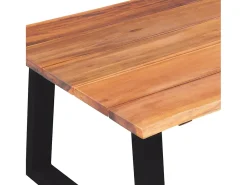 Hot vidaxl Mesa de centro em madeira de acácia maciça 110x60x40 cm Natural claro