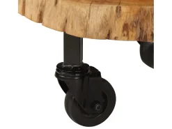 vidaxl Mesa de centro em madeira de acácia maciça 60x55x25 cm^ Mesa De Centro