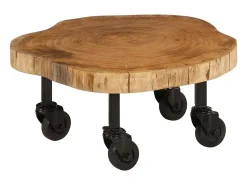 vidaxl Mesa de centro em madeira de acácia maciça 60x55x25 cm^ Mesa De Centro