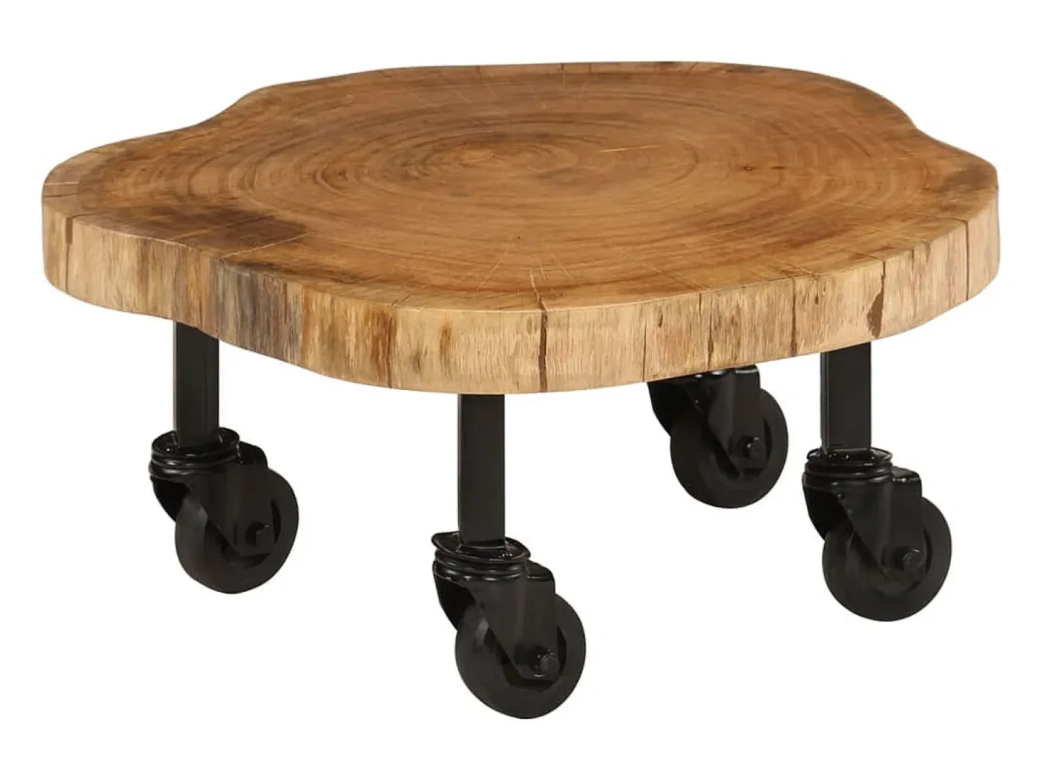 vidaxl Mesa de centro em madeira de acácia maciça 60x55x25 cm^ Mesa De Centro