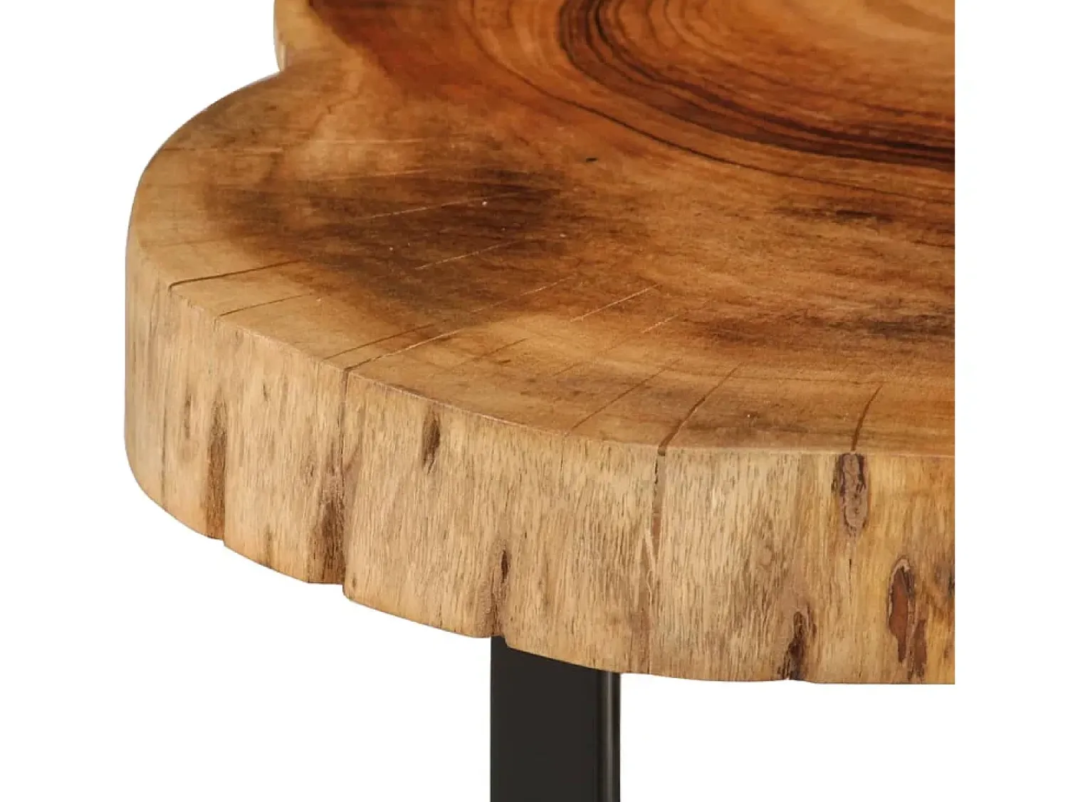 vidaxl Mesa de centro em madeira de acácia maciça 60x55x25 cm^ Mesa De Centro