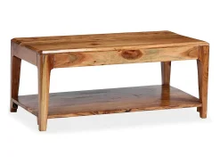 vidaxl Mesa de centro em madeira maciça 88x50x38 cm^ Mesa De Centro