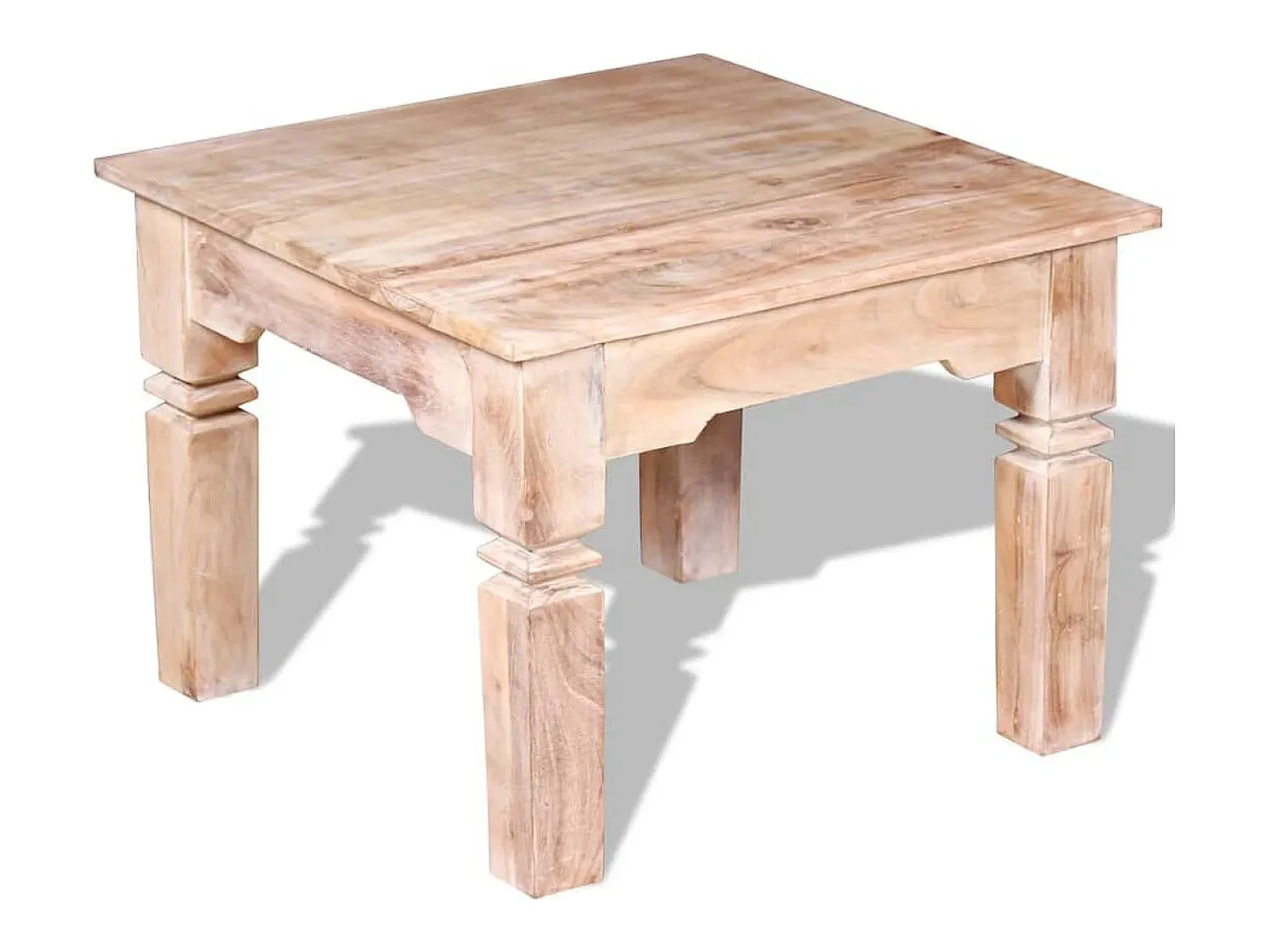 vidaxl Mesa de centro em madeira de acácia 60x60x45 cm^ Mesa De Centro