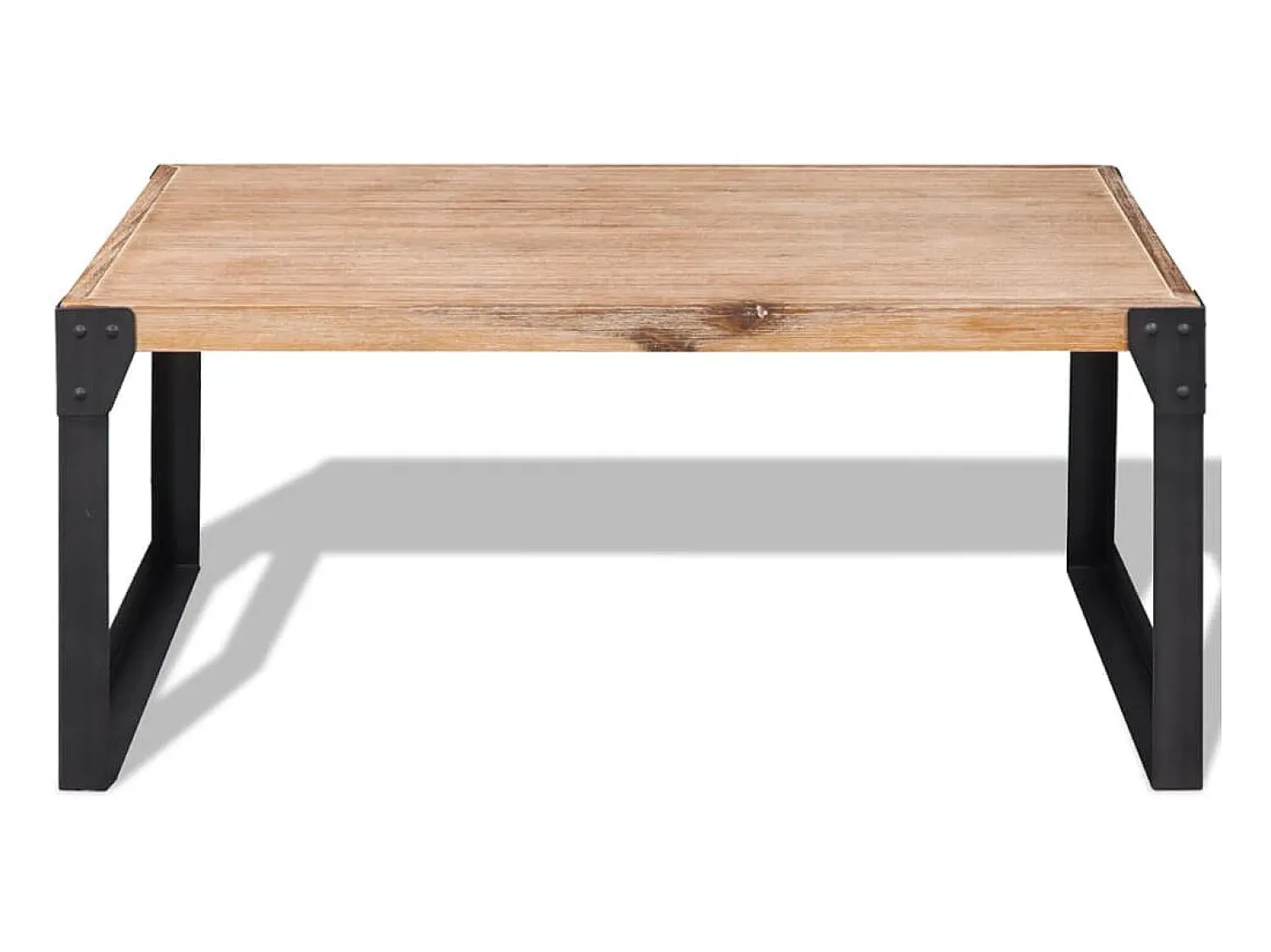 Mesa De Centro| Mesa de centro em madeira de acácia maciça 100x60x45 cm PT448644 Castanho