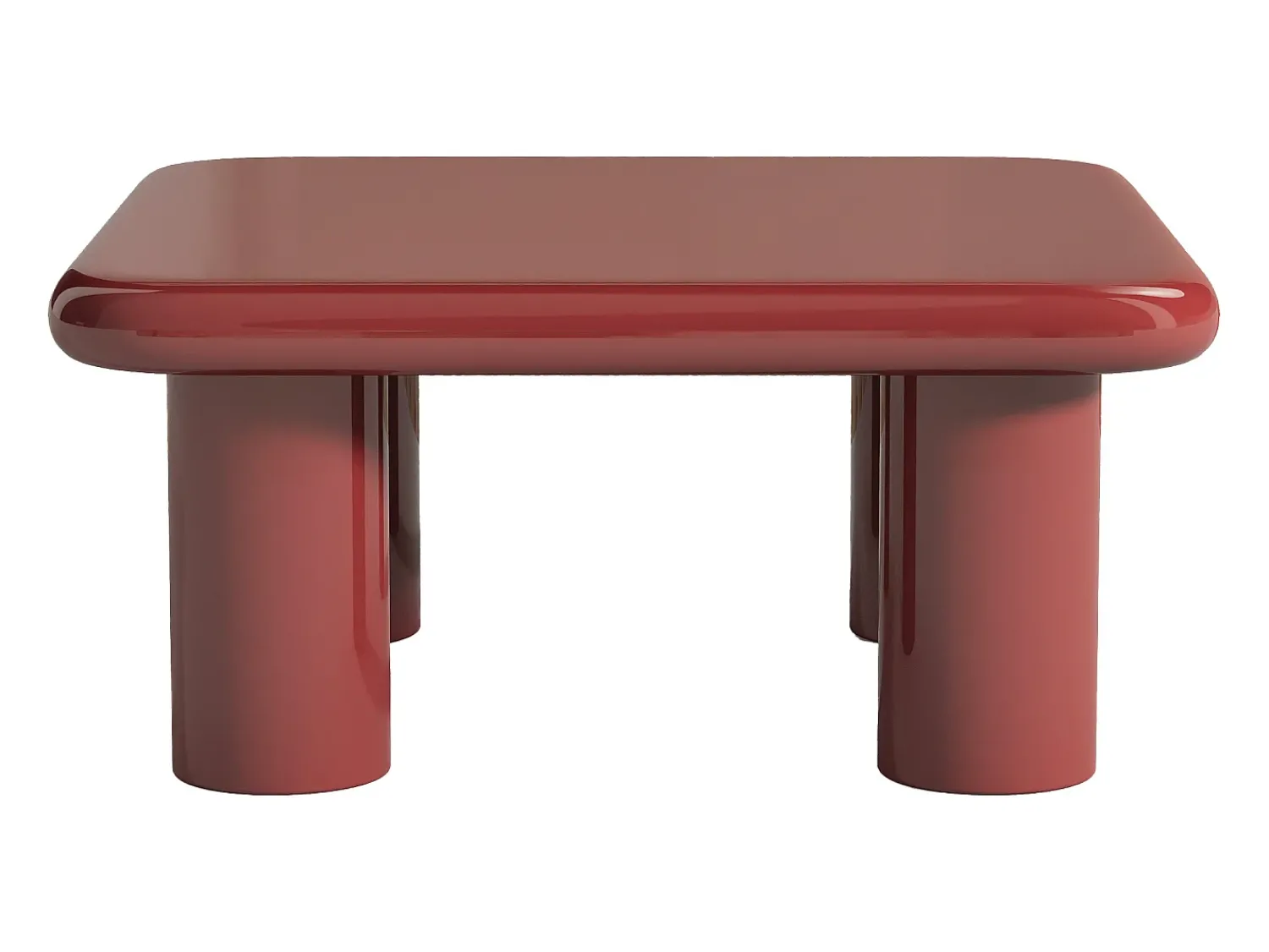 Mesa De Centro*Vente-unique Mesa de centro em MDF - Bordô lacado - TAMISDA Bordeaux