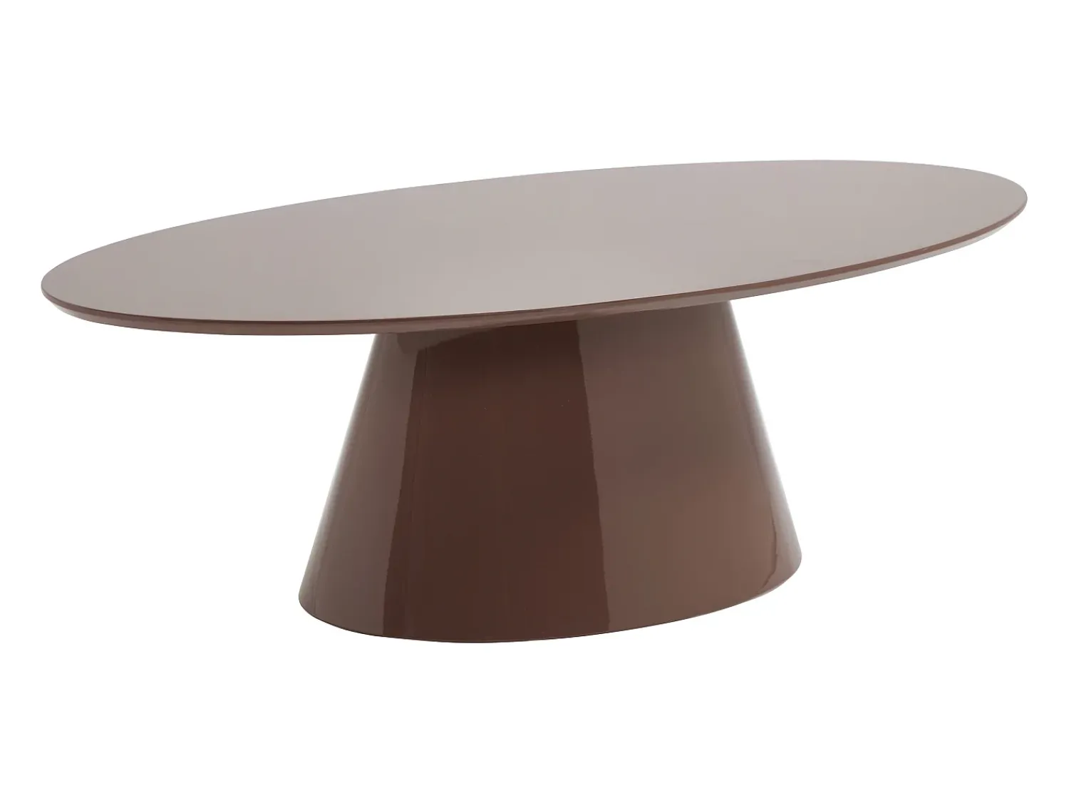 Mesa De Centro*Vente-unique Mesa de centro em MDF - Castanho lacado - ANTELADA Castanho chocolate