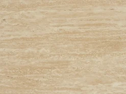 Best Vente-unique Mesa de centro em MDF - Efeito travertino bege e natural claro - ALOZYA Bege / Natural claro