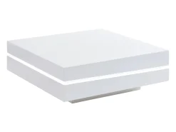 Vente-unique Mesa de centro em MDF com LEDs - lacado - LYESS^ Mesa De Centro