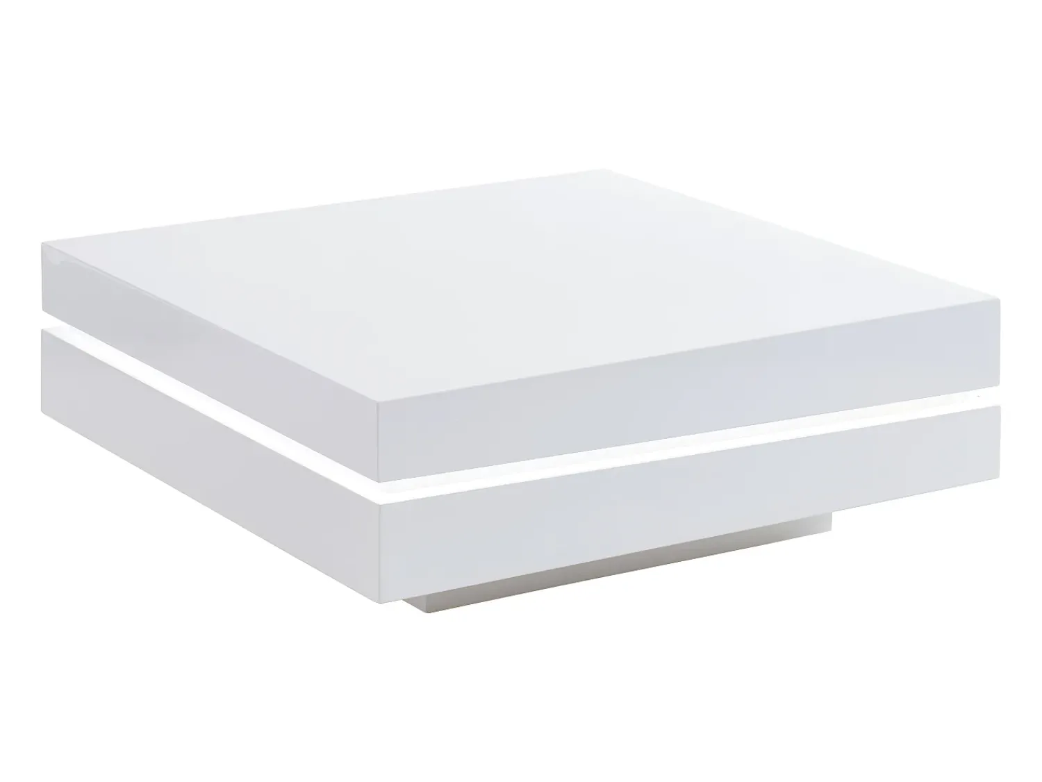 Vente-unique Mesa de centro em MDF com LEDs - lacado - LYESS^ Mesa De Centro