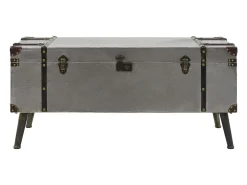 vidaxl Mesa de centro em MDF e alumínio 102x51x47,5 cm^ Mesa De Centro