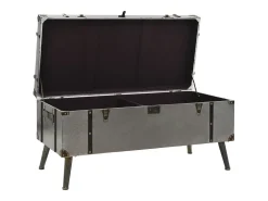 vidaxl Mesa de centro em MDF e alumínio 102x51x47,5 cm^ Mesa De Centro