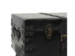 Online vidaxl Mesa de centro em MDF e aço 102x51x48 cm Preto