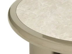 New Vente-unique Mesa de centro em mármore e MDF - Bege e taupe - DIRAMA Taupe / Bege