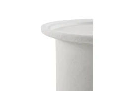 Mesa De Centro| Mesa de centro em poliresina de microcimento Branco