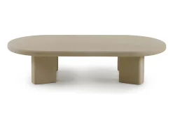 Discount Mesa de centro em poliresina de microcimento Camel
