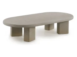 Discount Mesa de centro em poliresina de microcimento Camel