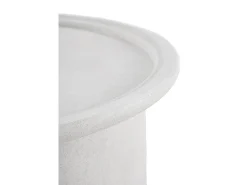 Clearance Mesa de centro em poliresina de microcimento Branco