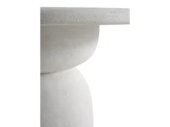 Mesa De Centro* Mesa de centro em poliresina de microcimento Branco