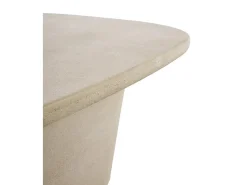Mesa De Centro* Mesa de centro em poliresina de microcimento Bege