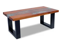 Mesa De Centro* Mesa de centro em resina de teca 100x50 cm PT611623 Multicor