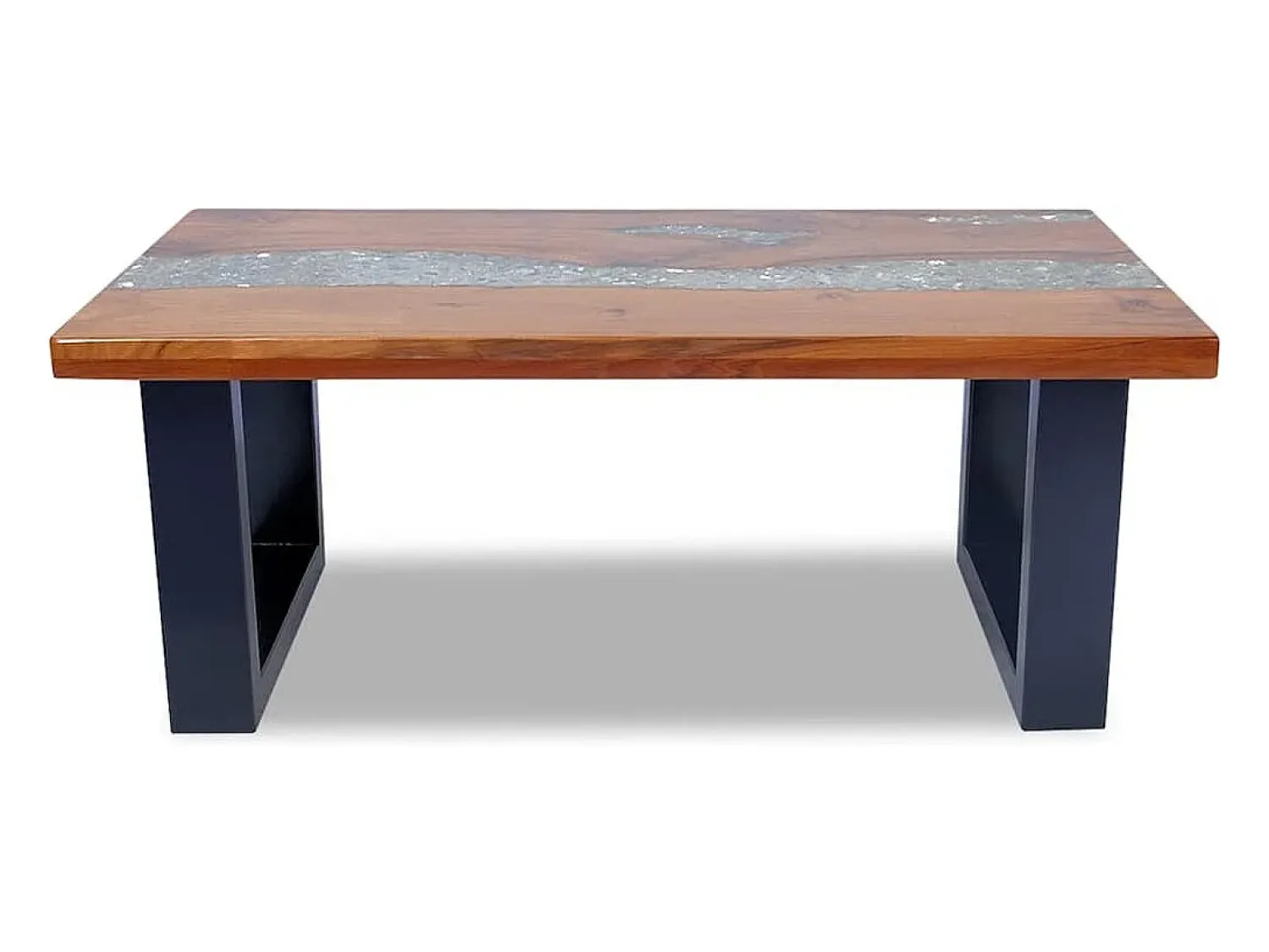 Mesa De Centro*vidaxl Mesa de centro em resina de teca 100x50 cm Multicor