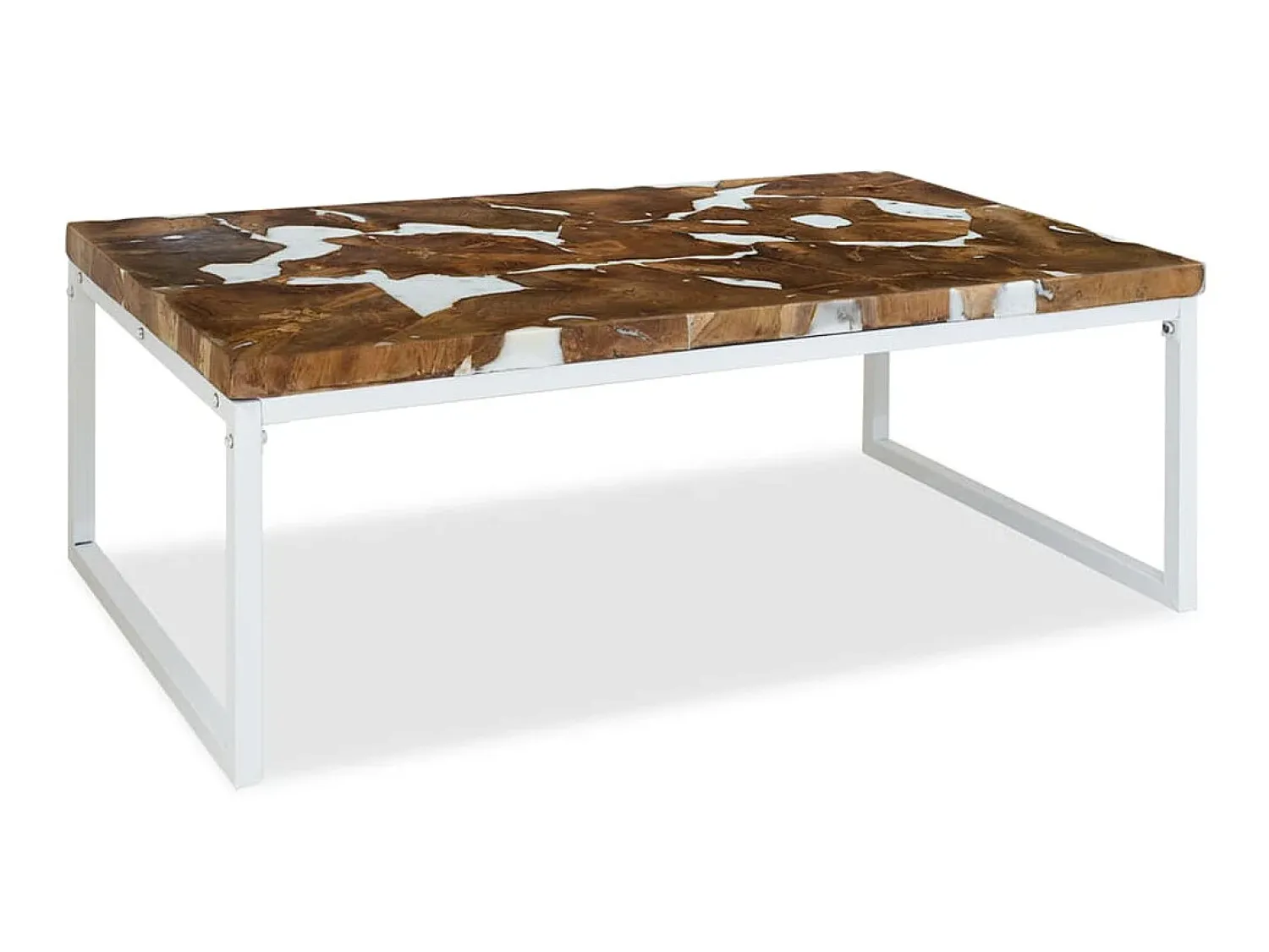 Mesa de centro em resina de teca 110x60x40 cm PT463349^ Mesa De Centro