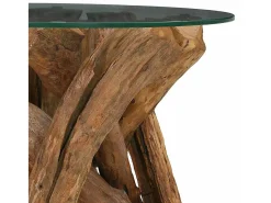 vidaxl Mesa de centro em teca maciça 60 cm^ Mesa De Centro