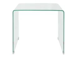 Mesa De Centro| Mesa de centro em vidro temperado 49,5x50x45 cm PT138637 Transparente
