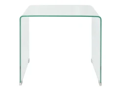 Online vidaxl Mesa de centro em vidro temperado 49,5x50x45 cm Transparente