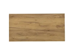 New ModernLuxe Mesa de centro envernizada brilhante 100x50x35 cm - con LED - con 2 gavetas - painéis de partículas - branco + natural Natural claro / Branco
