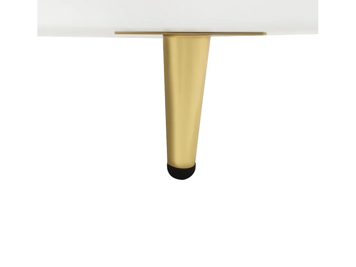 Mesa De Centro|ModernLuxe Mesa de centro escandinava - 2 gavetas e 2 portas - LED integrado - folheado com padrão mármore - Branco