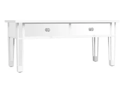 vidaxl Mesa de centro espelhada 106x45x45cm derivados de madeira/vidro^ Mesa De Centro